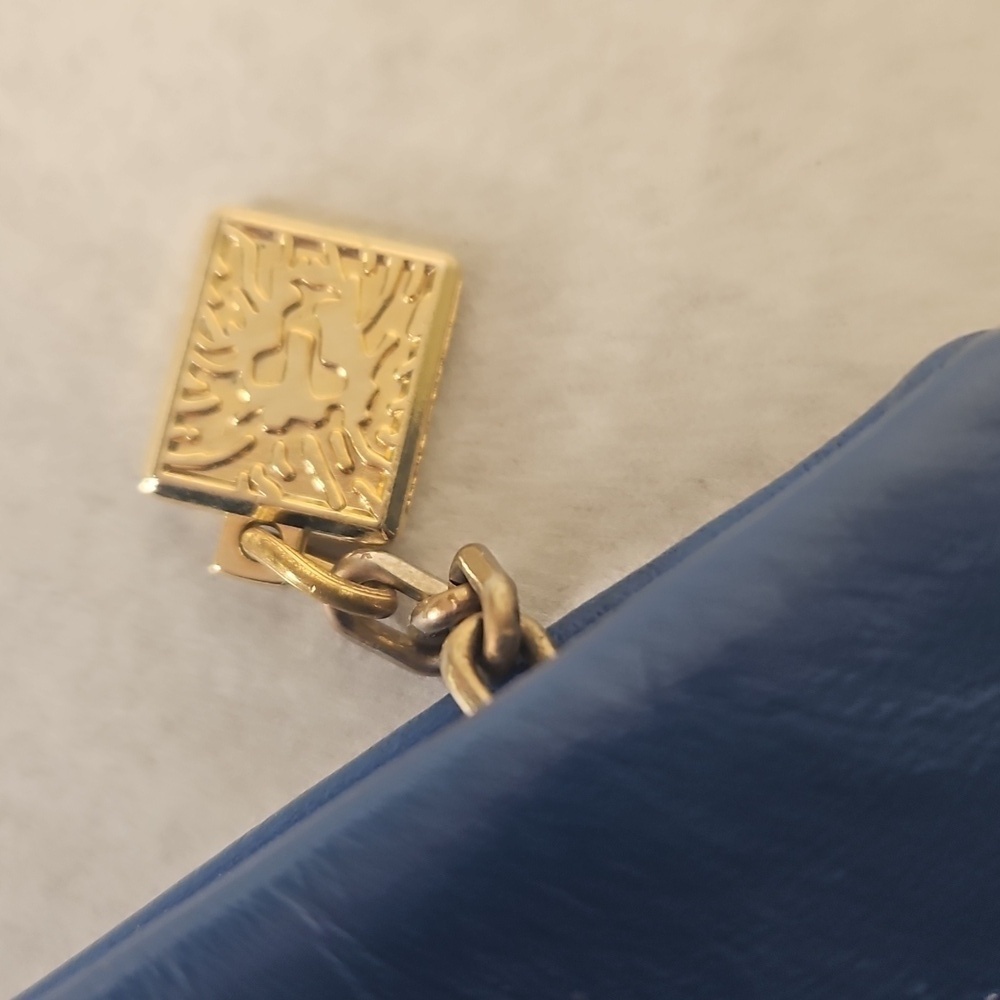 ANNE Klein Clutch Bag By Calderon Blue EUC 6.5 x 12 - Picture 6 of 9